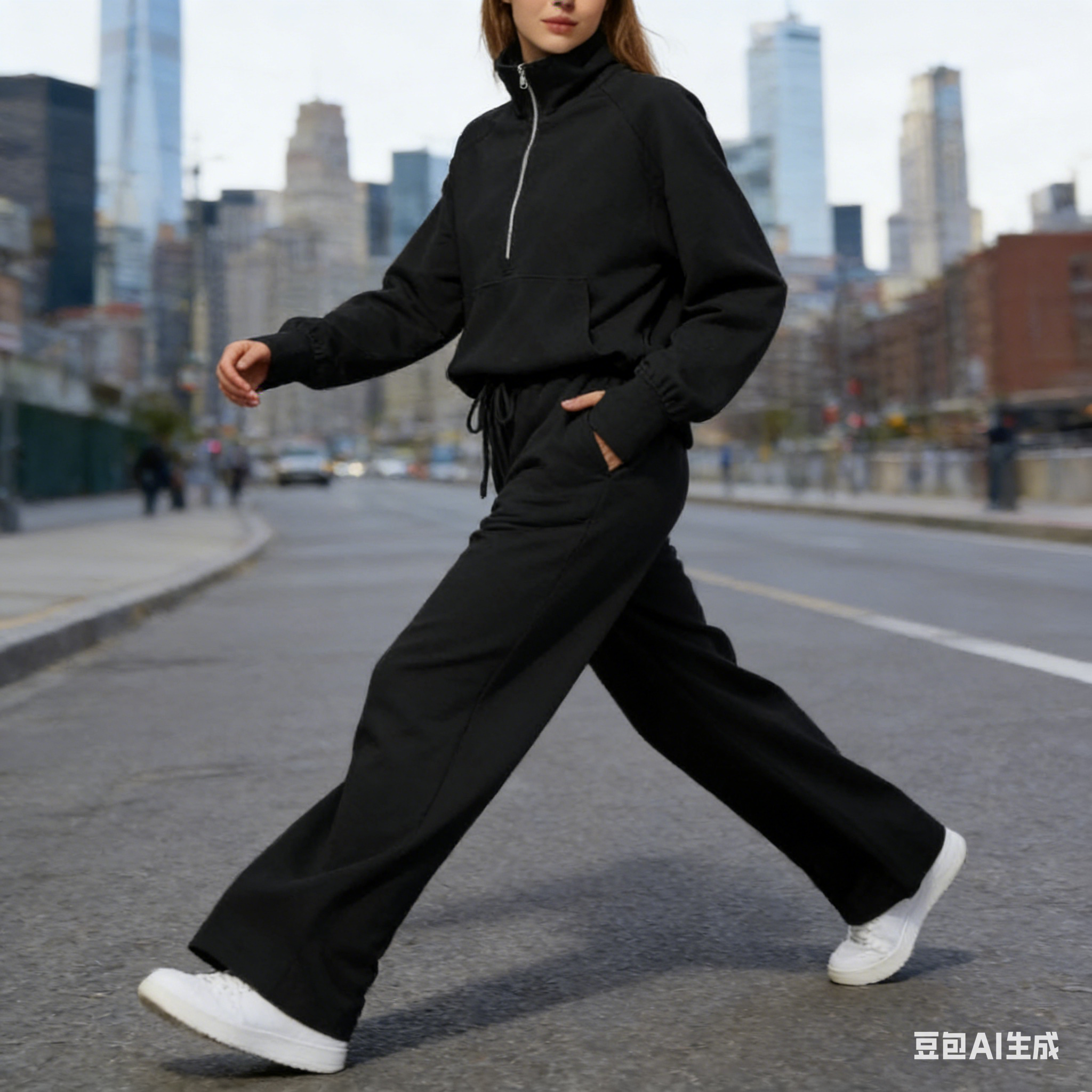 🤩🤩Oversized Two Piece Sweatshirt And Sweatpants Set